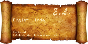 Engler Linda névjegykártya